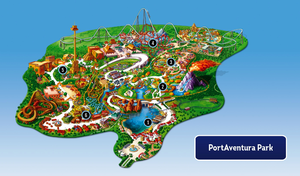 PortAventura Park map